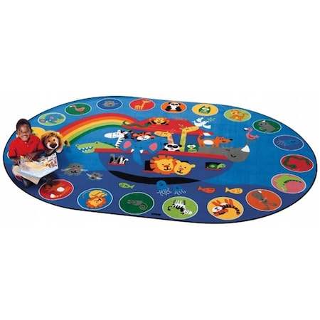 Wall-To-Wall Noahs Voyage Circletime Rug; 8 ft. 3 in. x 11 ft. 8 in. WA215312